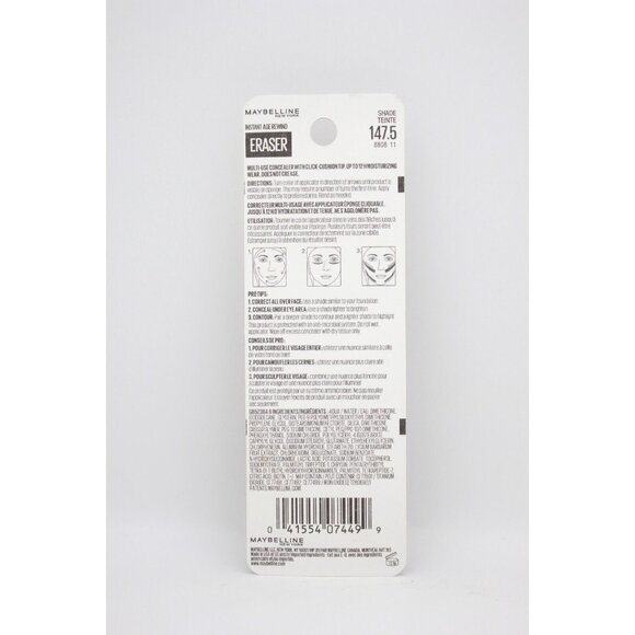 Maybelline Instant Age Rewind Erase Multi-Use Concealer Teinte 147.50 New - Picture 2 of 2